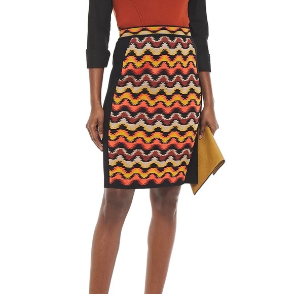 M MISSONI Jacquard-Knit Wool-Blend Skirt